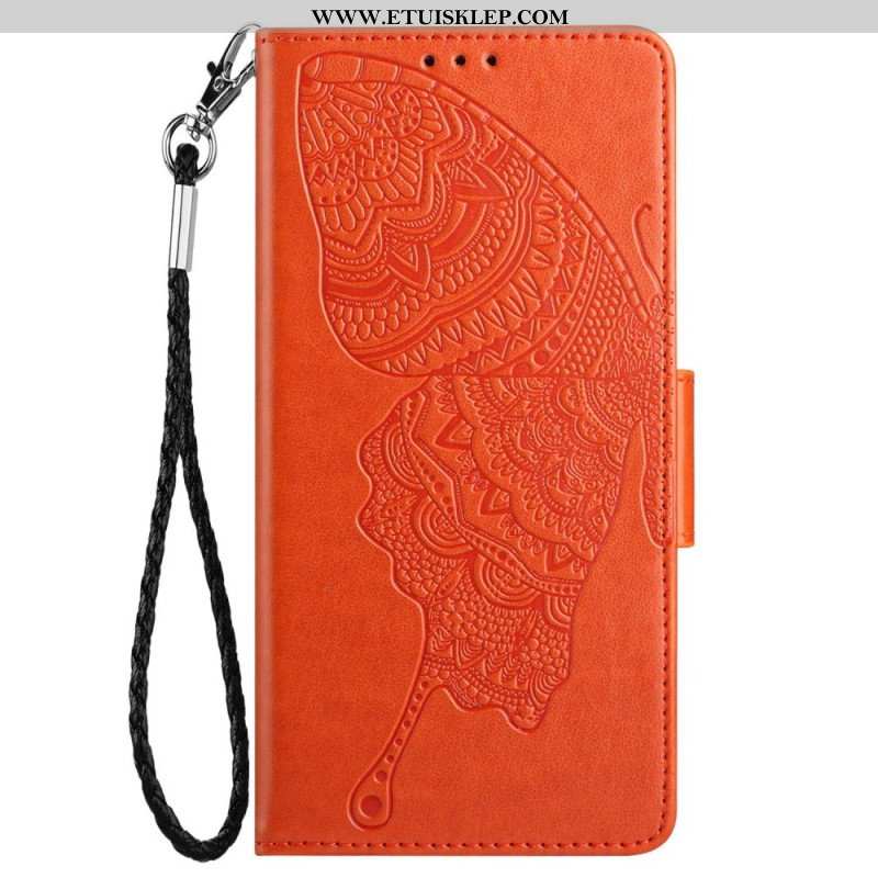 Etui Folio do Samsung Galaxy S23 5G Dwukolorowy Barokowy Motyl